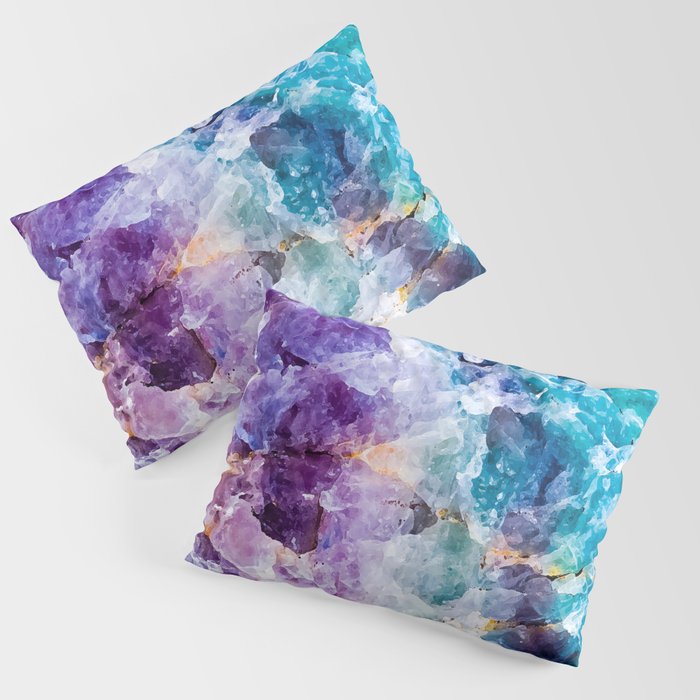 Multicolor quartz texture Pillow Sham Gallery Image 1