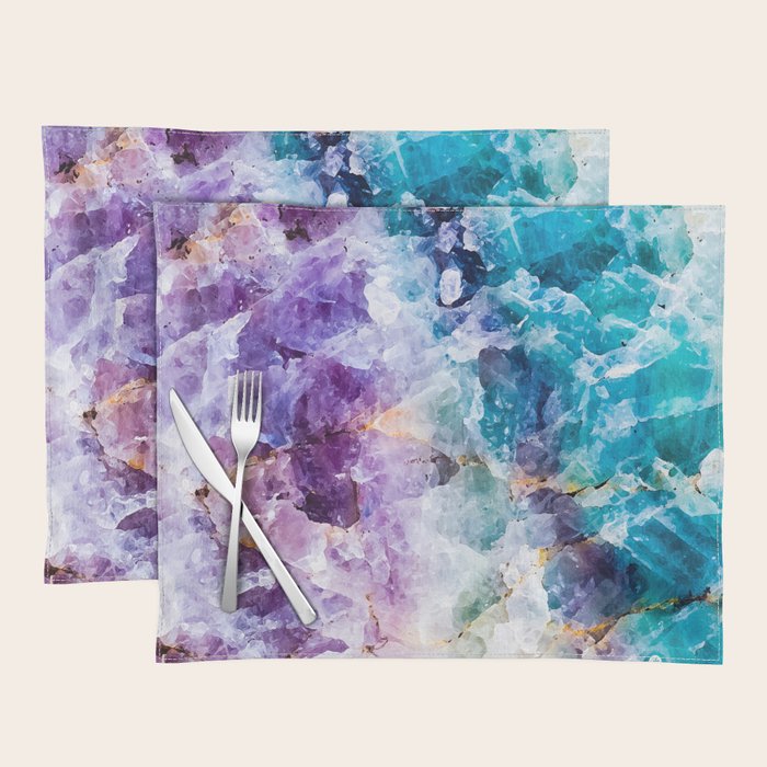 Multicolor quartz texture Placemat Gallery Image 1