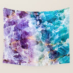 Multicolor quartz texture Wall Tapestry Gallery Image 4
