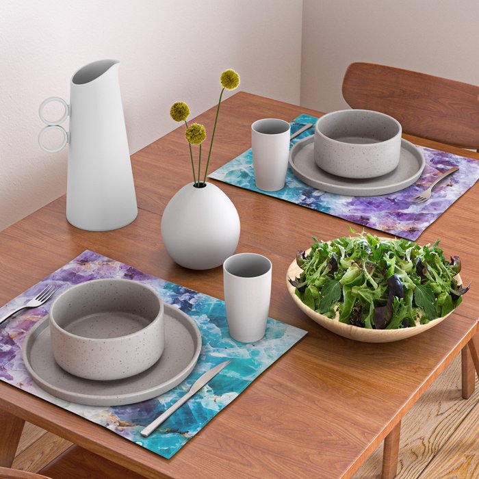 Multicolor quartz texture Placemat Gallery Image 2