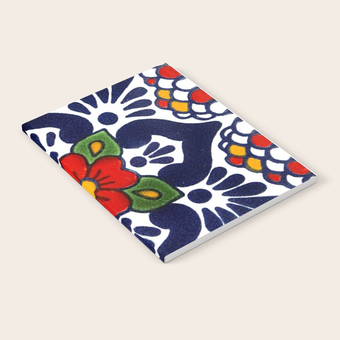 talavera mexican tile in blu Notebook Gallery Image 2