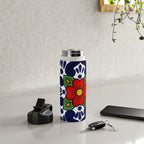 talavera mexican tile in blu Water Bottle Gallery Image 4