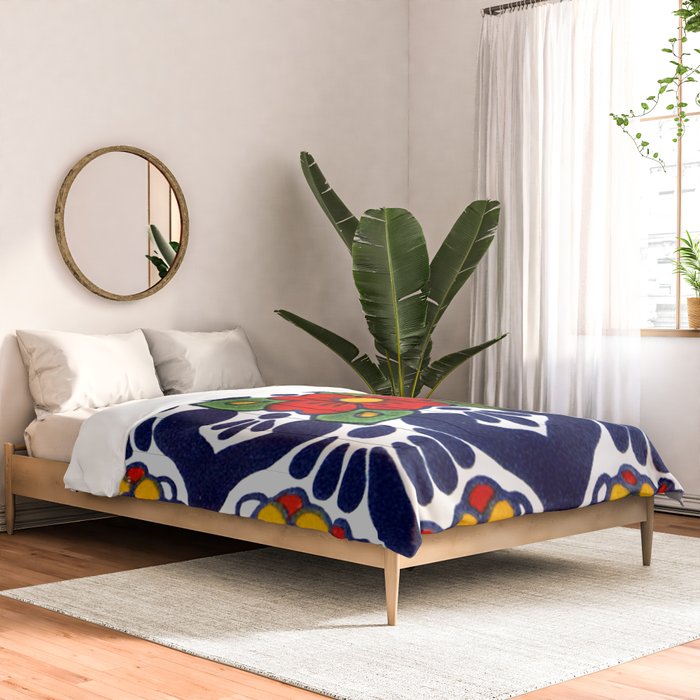 talavera mexican tile in blu Comforter Gallery Image 2