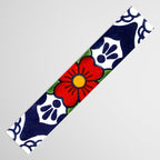 talavera mexican tile in blu Table Runner Gallery Image 3