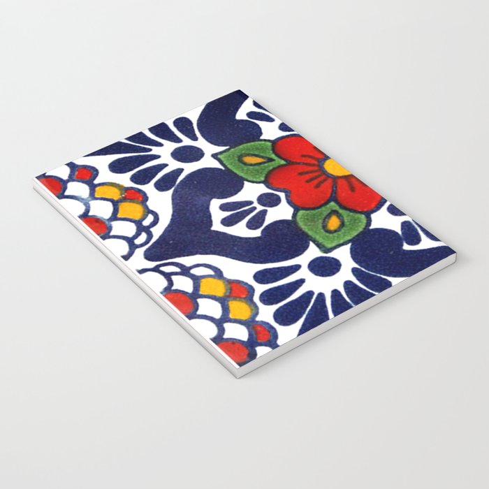 talavera mexican tile in blu Notebook Gallery Image 3