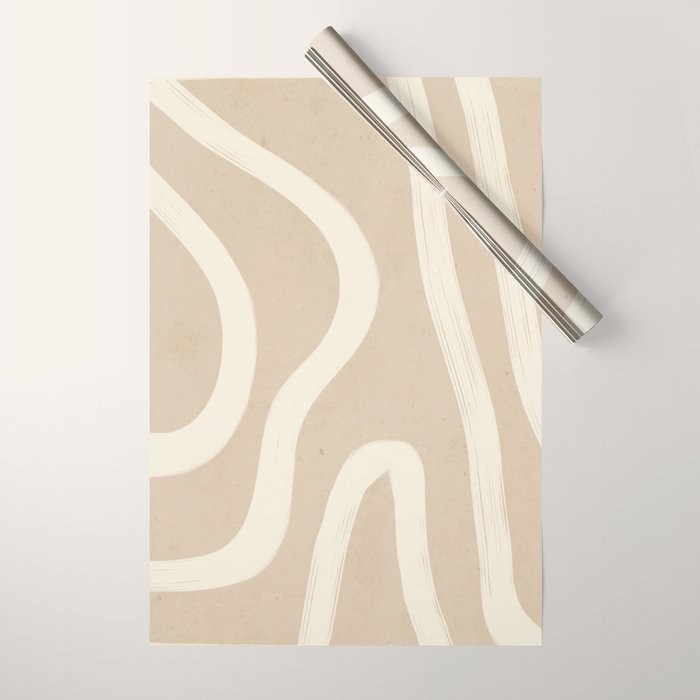 Minimal Abstract Lines 4 Wrapping Paper Gallery Image 1