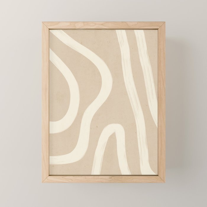 Minimal Abstract Lines 4 Mini Art Print Gallery Image 1