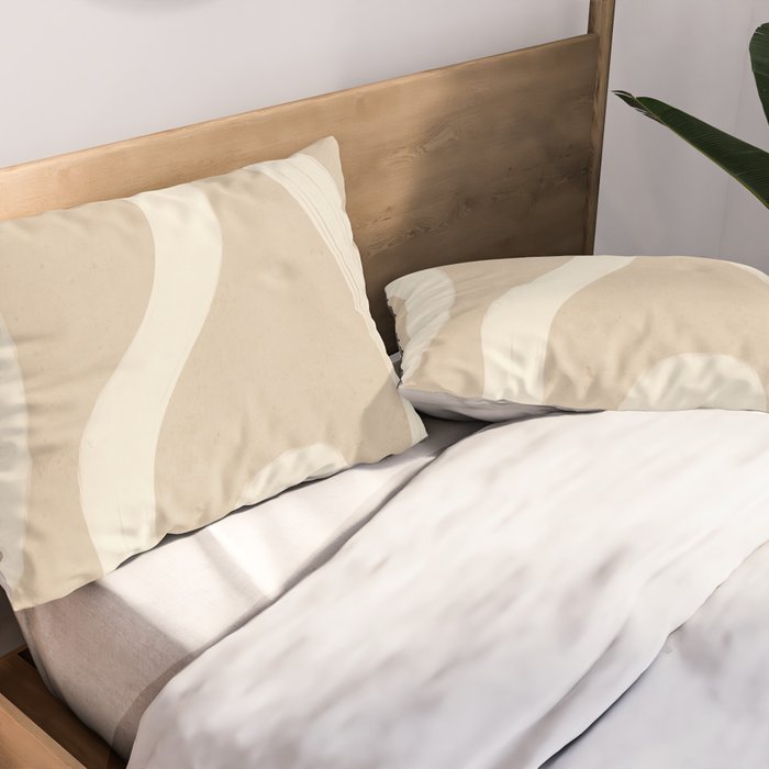 Minimal Abstract Lines 4 Pillow Sham Gallery Image 2