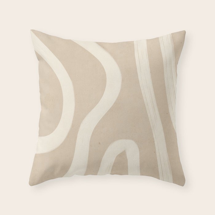 Minimal Abstract Lines 4 Throw Pillow Gallery Image 6