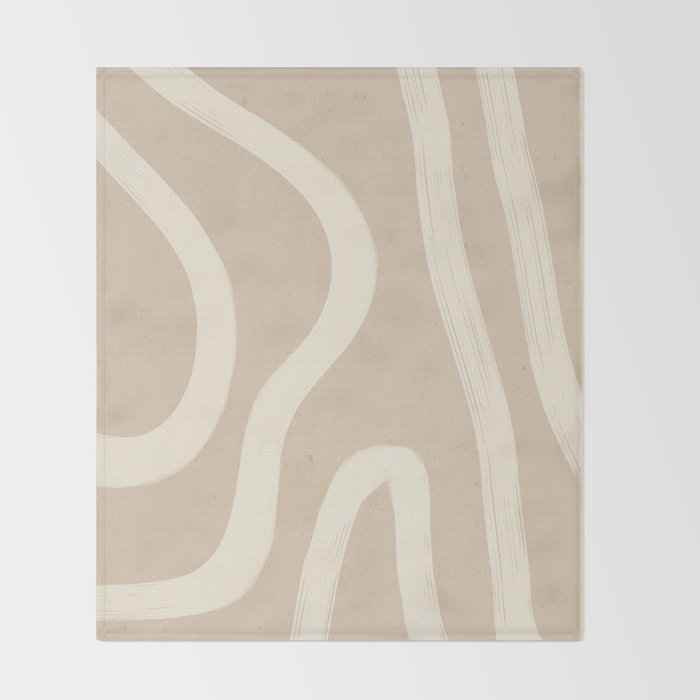 Minimal Abstract Lines 4 Throw Blanket Gallery Image 2