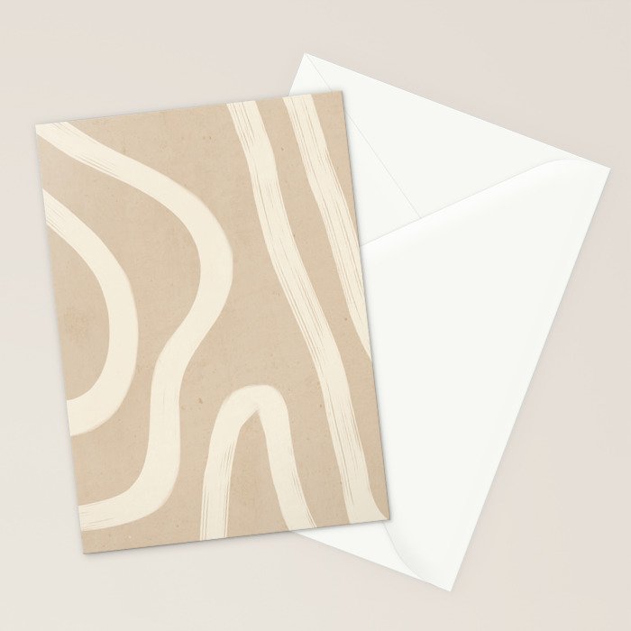 Minimal Abstract Lines 4 Stationery Card Gallery Image 2