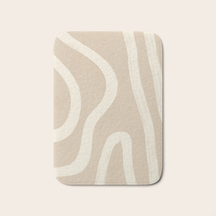 Minimal Abstract Lines 4 Bath Mat Gallery Image 1