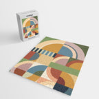 Abstract Bauhaus Geometry Sophisticated Autumn Jigsaw Puzzle Gallery Image 2