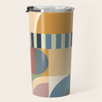 Abstract Bauhaus Geometry Sophisticated Autumn Travel Mug Gallery Image 3