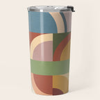Abstract Bauhaus Geometry Sophisticated Autumn Travel Mug Gallery Image 2