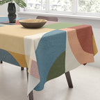 Abstract Bauhaus Geometry Sophisticated Autumn Tablecloth Gallery Image 3