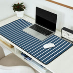 Nautical Handdrawn Stripes Desk Mat Gallery Image 2