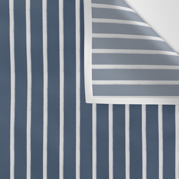 Nautical Handdrawn Stripes Wall Tapestry Gallery Image 3