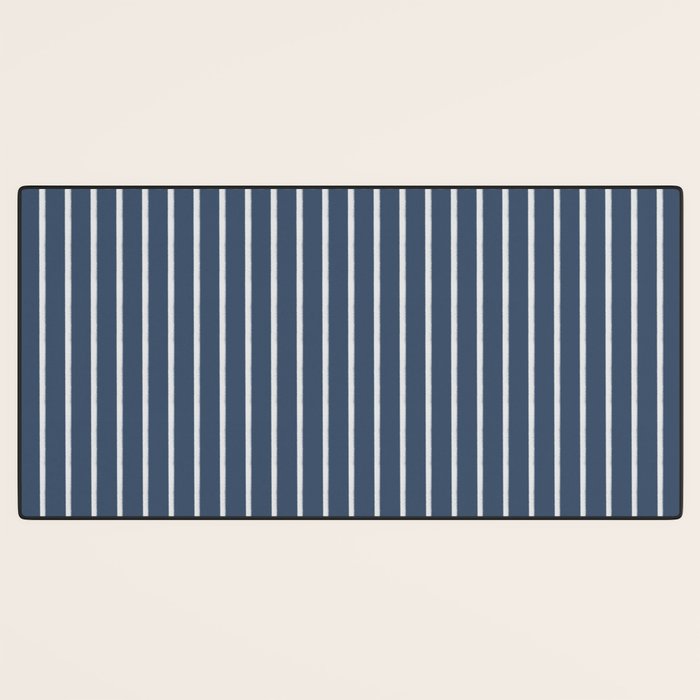 Nautical Handdrawn Stripes Desk Mat Gallery Image 3