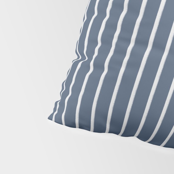 Nautical Handdrawn Stripes Pillow Sham Gallery Image 4