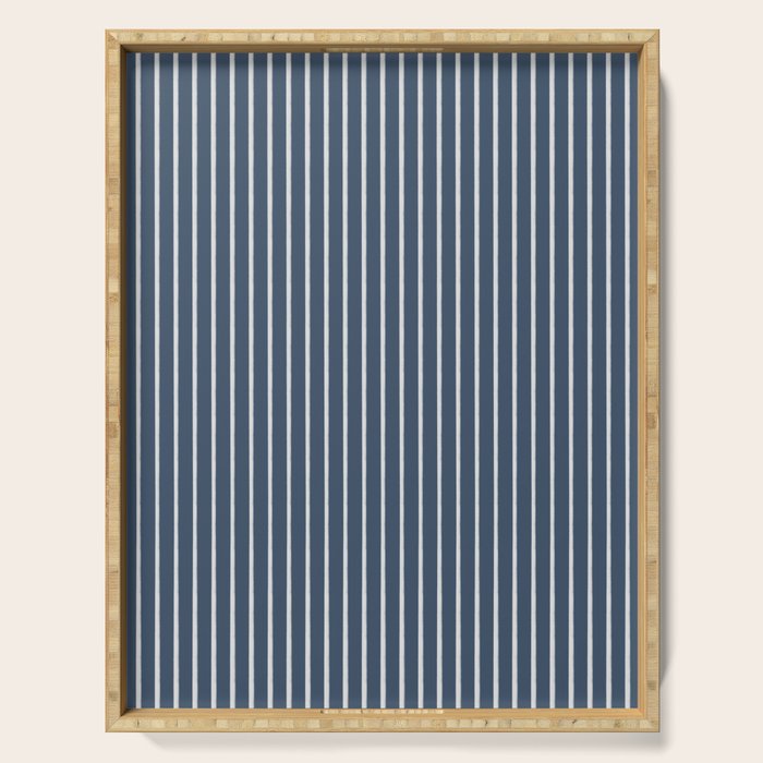 Nautical Handdrawn Stripes Serving Tray Gallery Image 1