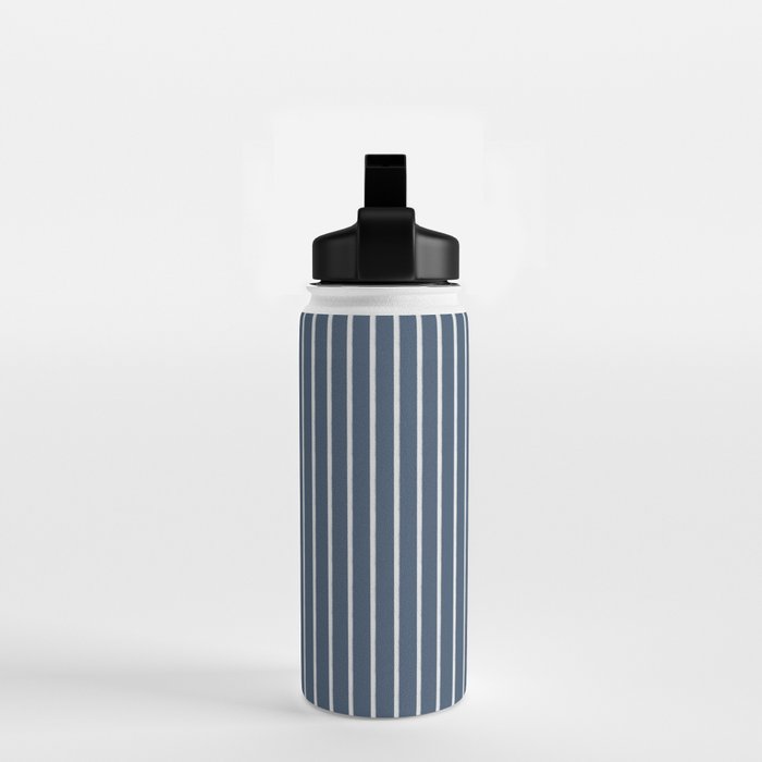 Nautical Handdrawn Stripes Water Bottle Gallery Image 2
