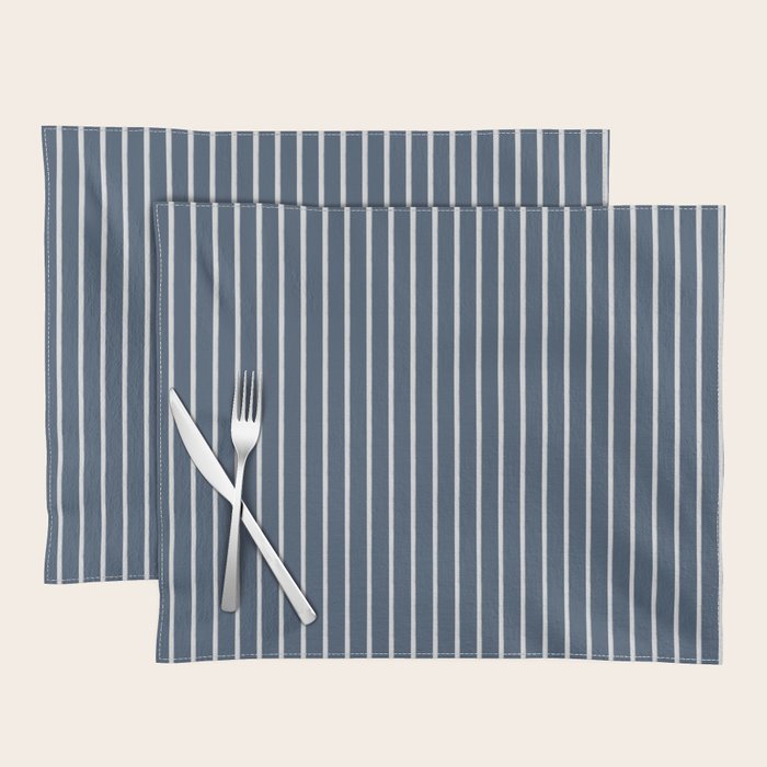 Nautical Handdrawn Stripes Placemat