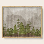 Mountain Range Woodland Forest Serving Tray Gallery Image 1