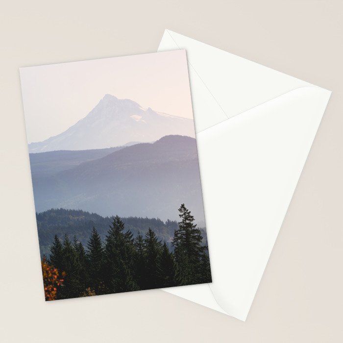 Mount Hood over the Columbia River Gorge Stationery Card Gallery Image 2