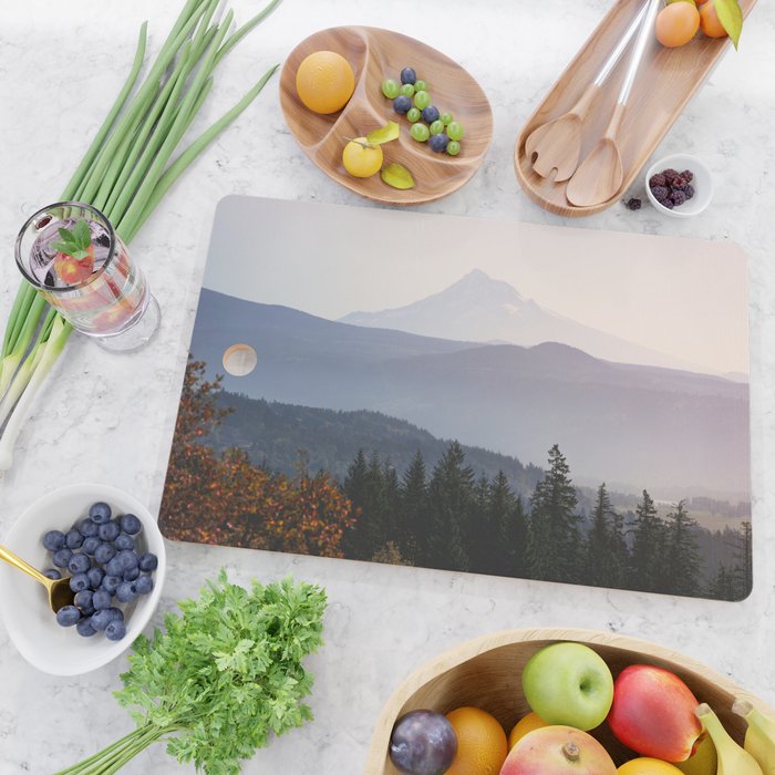 Mount Hood over the Columbia River Gorge Cutting Board Gallery Image 2