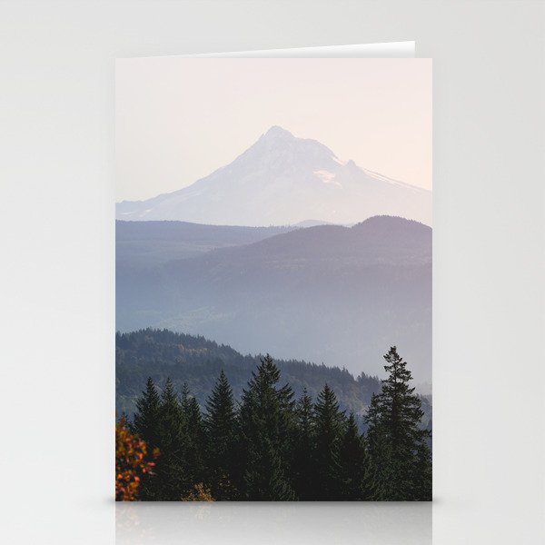 Mount Hood over the Columbia River Gorge Stationery Card Gallery Image 2