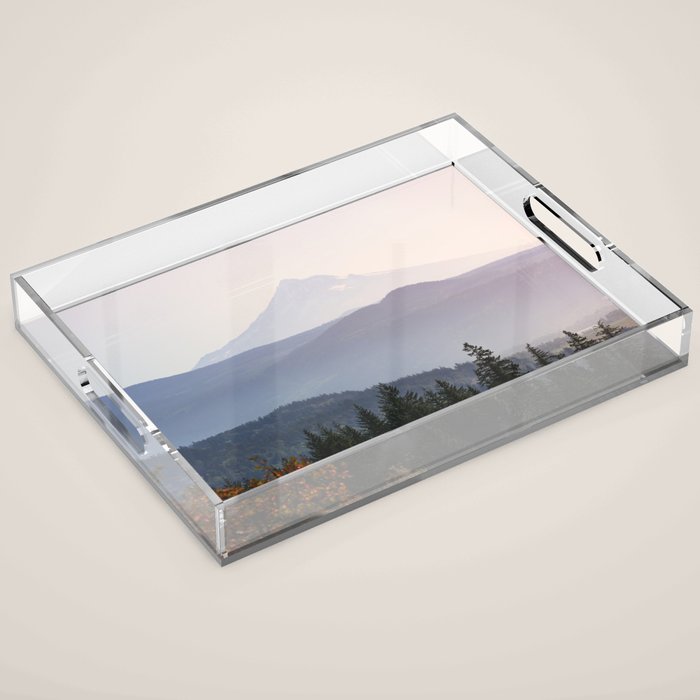 Mount Hood over the Columbia River Gorge Acrylic Tray Gallery Image 1