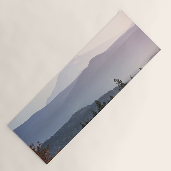 Mount Hood over the Columbia River Gorge Yoga Mat Gallery Image 1