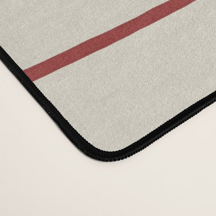 Simple Rust Stripes Desk Mat Gallery Image 4