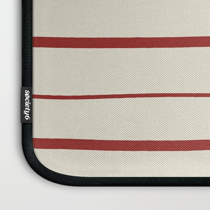 Simple Rust Stripes Laptop Sleeve Gallery Image 3