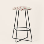 Simple Rust Stripes Stool Gallery Image 1