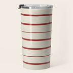 Simple Rust Stripes Travel Mug Gallery Image 3
