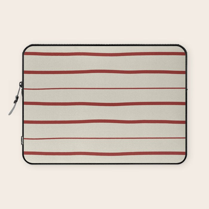 Simple Rust Stripes Laptop Sleeve Gallery Image 1