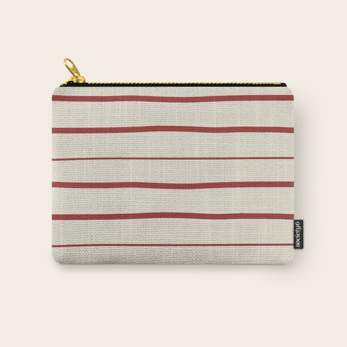 Simple Rust Stripes Carry All Pouch Gallery Image 1