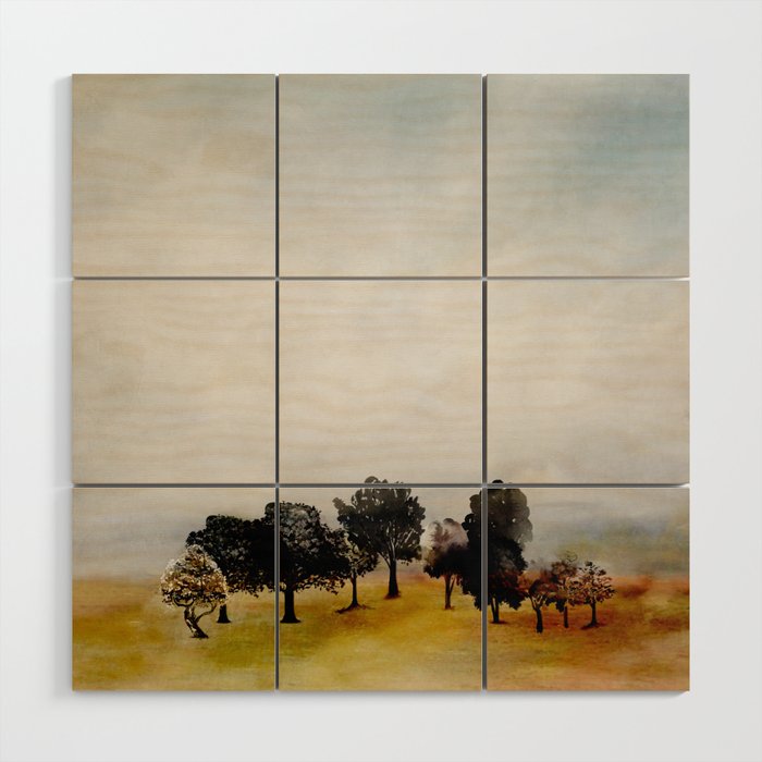 Group of Trees Wood Wall Art Gallery Image 1