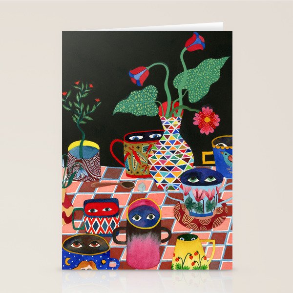 Suspicious mugs 3 Stationery Card Gallery Image 2