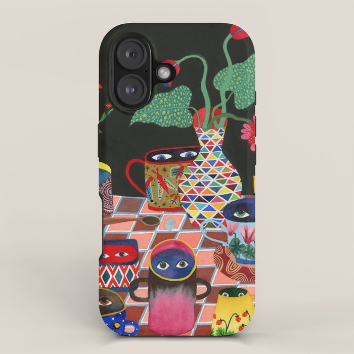 Suspicious mugs 3 iPhone Case Gallery Image 1