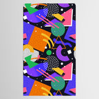 Colorful retro 90s abstract memphis shape pattern Tablecloth Gallery Image 2