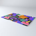Colorful retro 90s abstract memphis shape pattern Rug Gallery Image 3