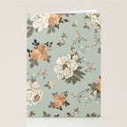 romantic pattern with lush peonies Stationery Card Gallery Image 2