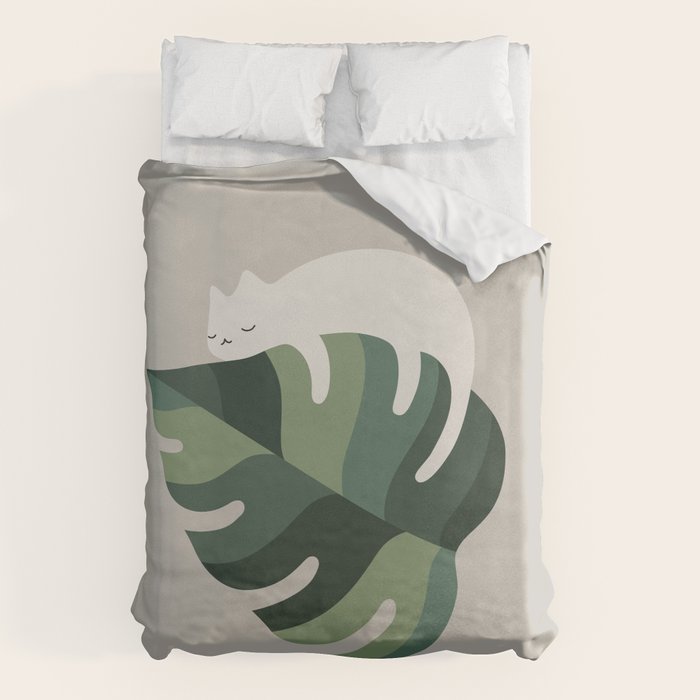Cat and Plant 10 Duvet Cover Gallery Image 1