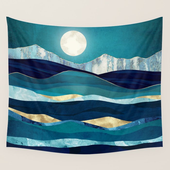 Winter Sea Wall Tapestry Gallery Image 4
