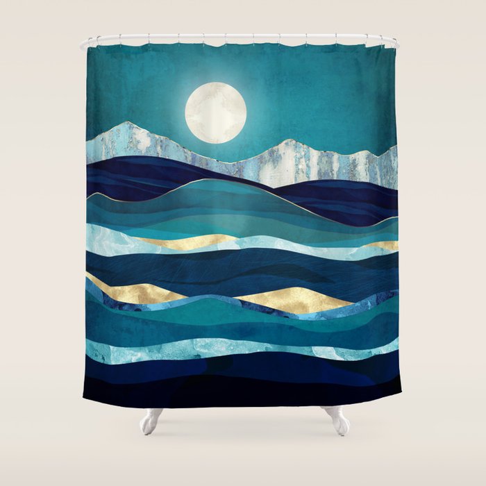 Winter Sea Shower Curtain Gallery Image 1