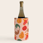 Sleepy Cozy Kitty Cats in Green & Orange Wine Chiller Gallery Image 3