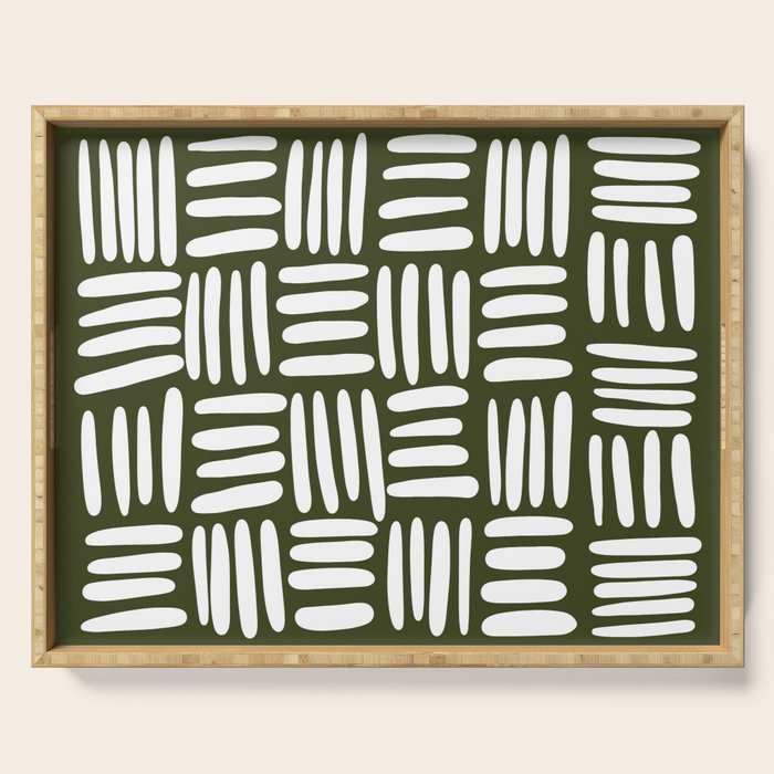 Boho (Olive Green) Serving Tray Gallery Image 1